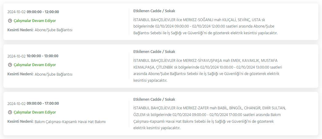 İstanbul'un 19 ilçesinde 8 saati bulacak elektrik kesintileri yaşanacak 20